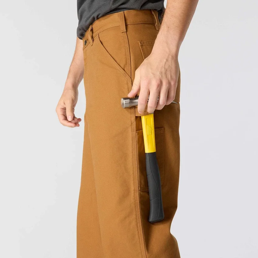 Carhartt B11 Ανδρικά φαρδιά, ίσια, πλυμένα παντελόνια εργασίας από καμβά