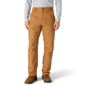 Carhartt B111 Ανδρικό φαρδύ, ίσιο, πλυμένο παντελόνι εργασίας από καμβά με φόδρα