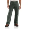 Carhartt B111 Ανδρικό φαρδύ, ίσιο, πλυμένο παντελόνι εργασίας από καμβά με φόδρα