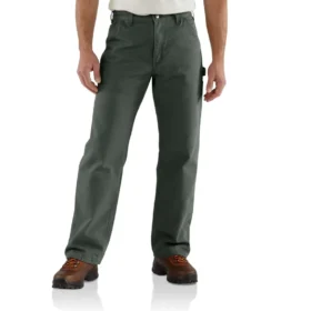 Carhartt B111 Ανδρικό φαρδύ, ίσιο, πλυμένο παντελόνι εργασίας από καμβά με φόδρα
