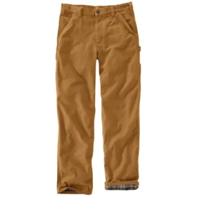 Carhartt B111 Ανδρικό φαρδύ, ίσιο, πλυμένο παντελόνι εργασίας από καμβά με φόδρα