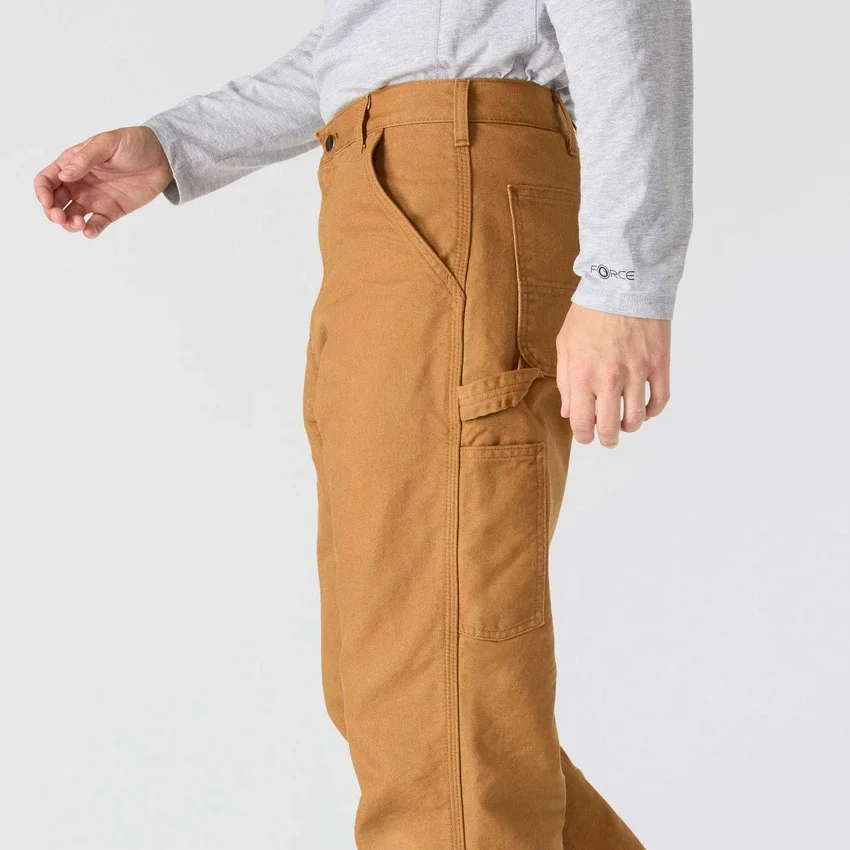 Carhartt B111 Ανδρικό φαρδύ, ίσιο, πλυμένο παντελόνι εργασίας από καμβά με φόδρα