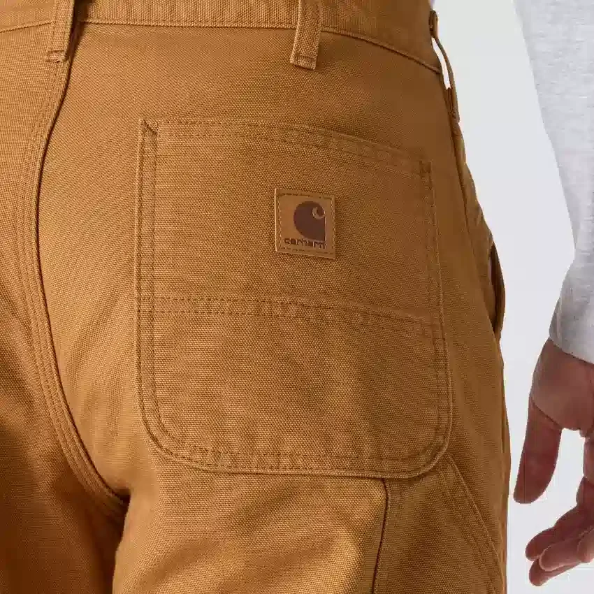 Carhartt B111 Ανδρικό φαρδύ, ίσιο, πλυμένο παντελόνι εργασίας από καμβά με φόδρα