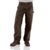 Carhartt B136 Ανδρικά φαρδιά, ίσια, πλυμένα παντελόνια ξυλουργού από καμβά με διπλά γόνατα