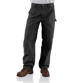 Carhartt B136 Ανδρικά φαρδιά, ίσια, πλυμένα παντελόνια ξυλουργού από καμβά με διπλά γόνατα