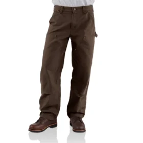 Carhartt B136 Ανδρικά φαρδιά, ίσια, πλυμένα παντελόνια ξυλουργού από καμβά με διπλά γόνατα