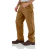 Carhartt B136 Ανδρικά φαρδιά, ίσια, πλυμένα παντελόνια ξυλουργού από καμβά με διπλά γόνατα