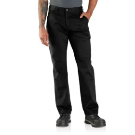Carhartt B324 Ανδρικό παντελόνι εργασίας χαλαρής εφαρμογής με ίσια γραμμή από τβίλ