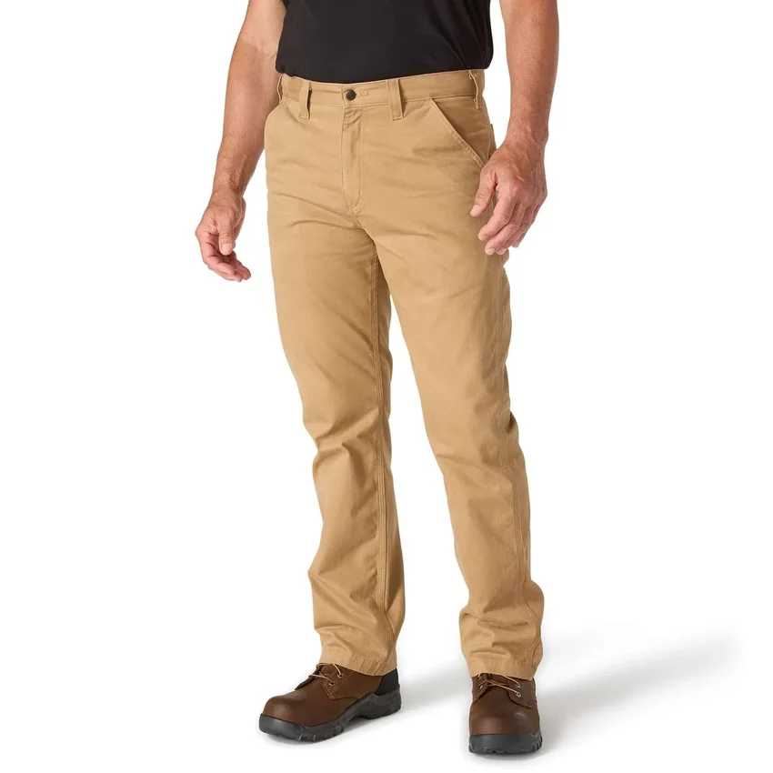 Carhartt B324 Ανδρικό παντελόνι εργασίας χαλαρής εφαρμογής με ίσια γραμμή από τβίλ
