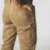 Carhartt B324 Ανδρικό παντελόνι εργασίας χαλαρής εφαρμογής με ίσια γραμμή από τβίλ