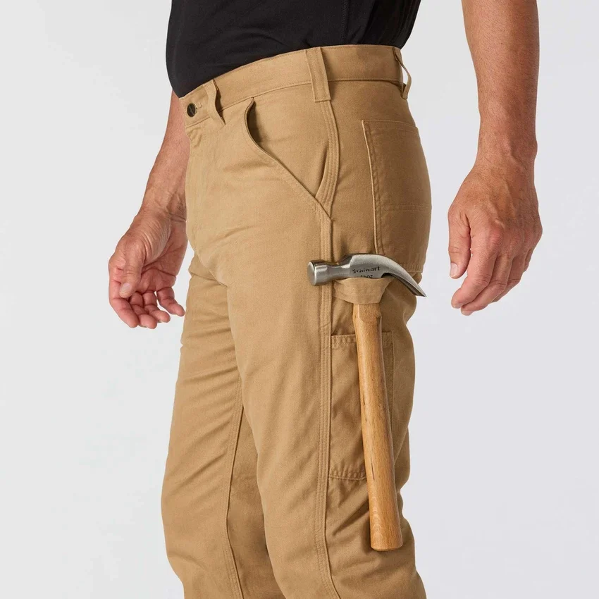 Carhartt B324 Ανδρικό παντελόνι εργασίας χαλαρής εφαρμογής με ίσια γραμμή από τβίλ