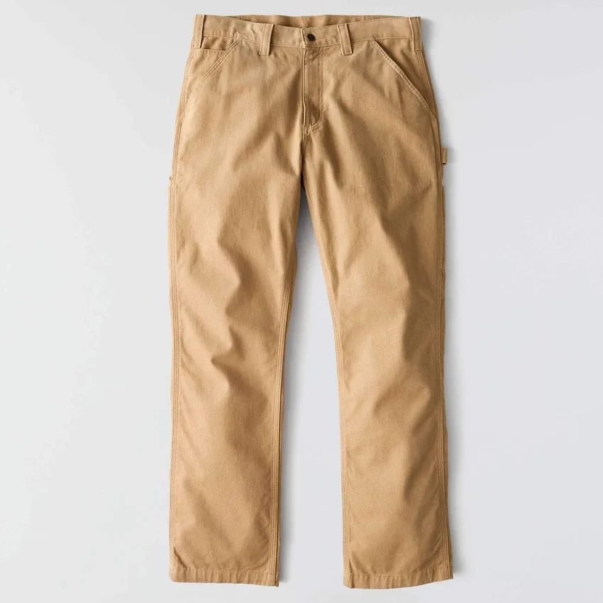 Carhartt B324 Ανδρικό παντελόνι εργασίας χαλαρής εφαρμογής με ίσια γραμμή από τβίλ