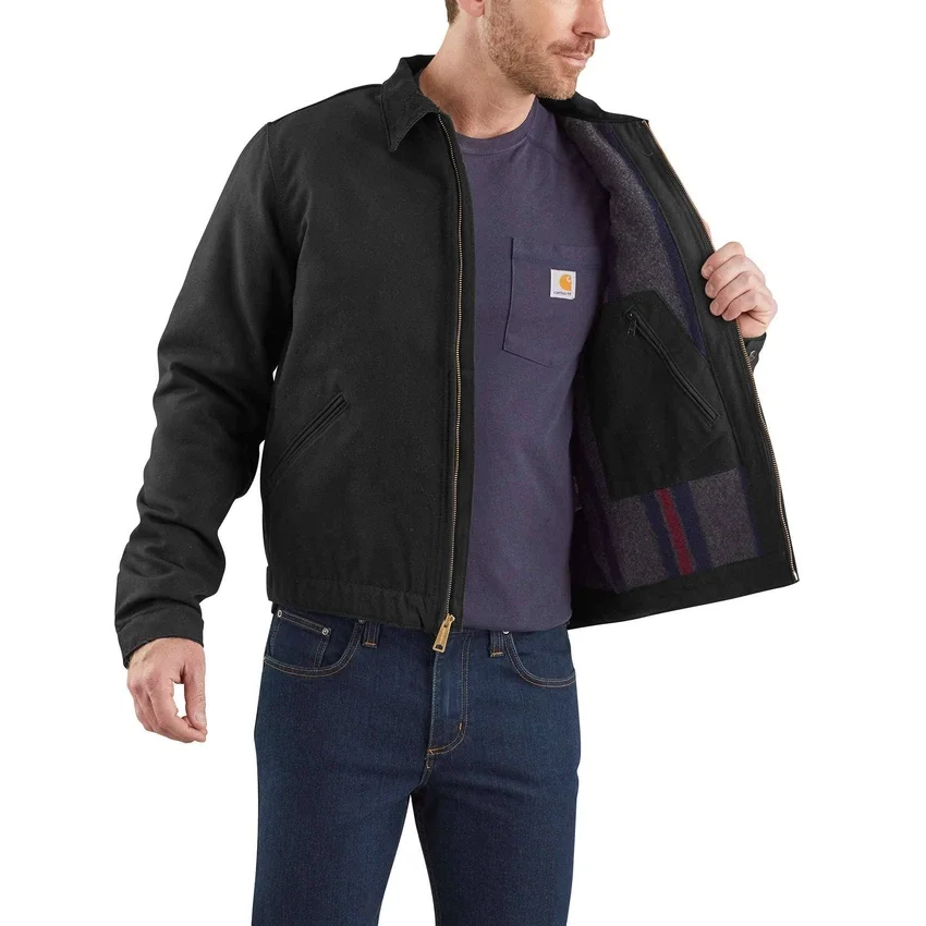 Carhartt J01 Ανδρικό μπουφάν Detroit Jacket με επένδυση από την εμβληματική κουβέρτα Duck