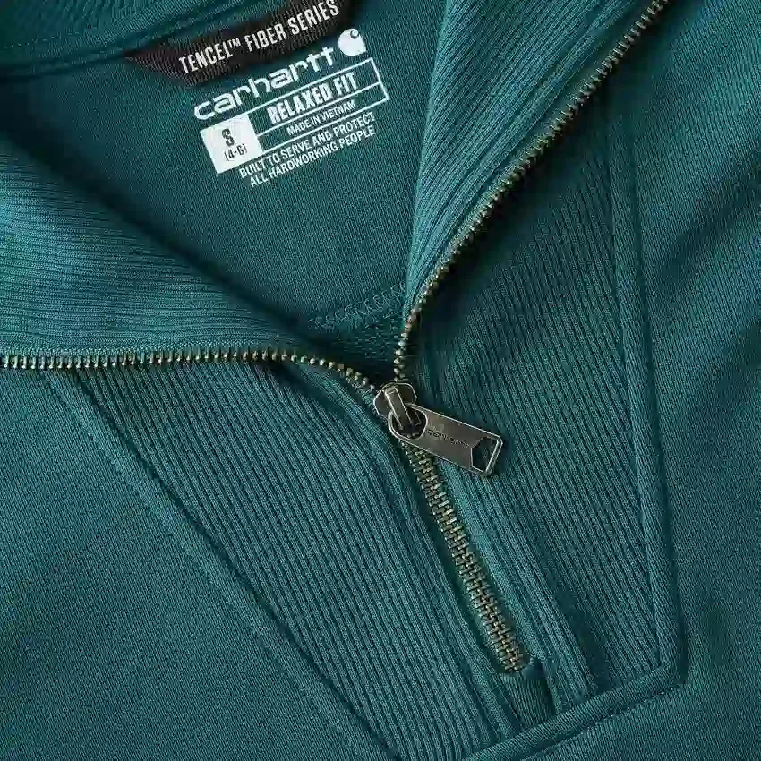 Γυναικείο ελαφρύ φούτερ Tencel με μισό φερμουάρ