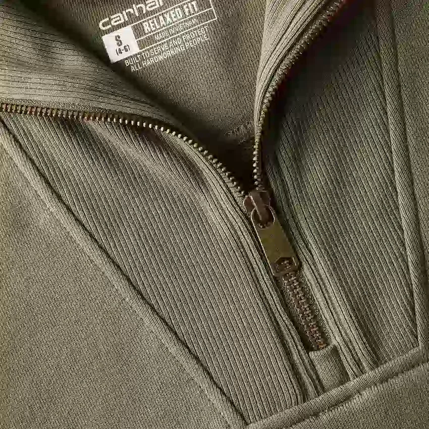 Γυναικείο ελαφρύ φούτερ Tencel με μισό φερμουάρ