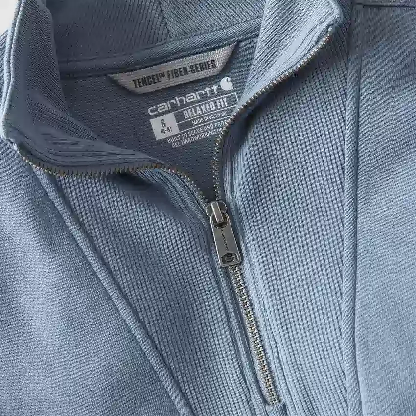 Γυναικείο ελαφρύ φούτερ Tencel με μισό φερμουάρ