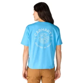 Γυναικείο ελαφρύ T-shirt Tencel με χαλαρή εφαρμογή και floral σχέδιο