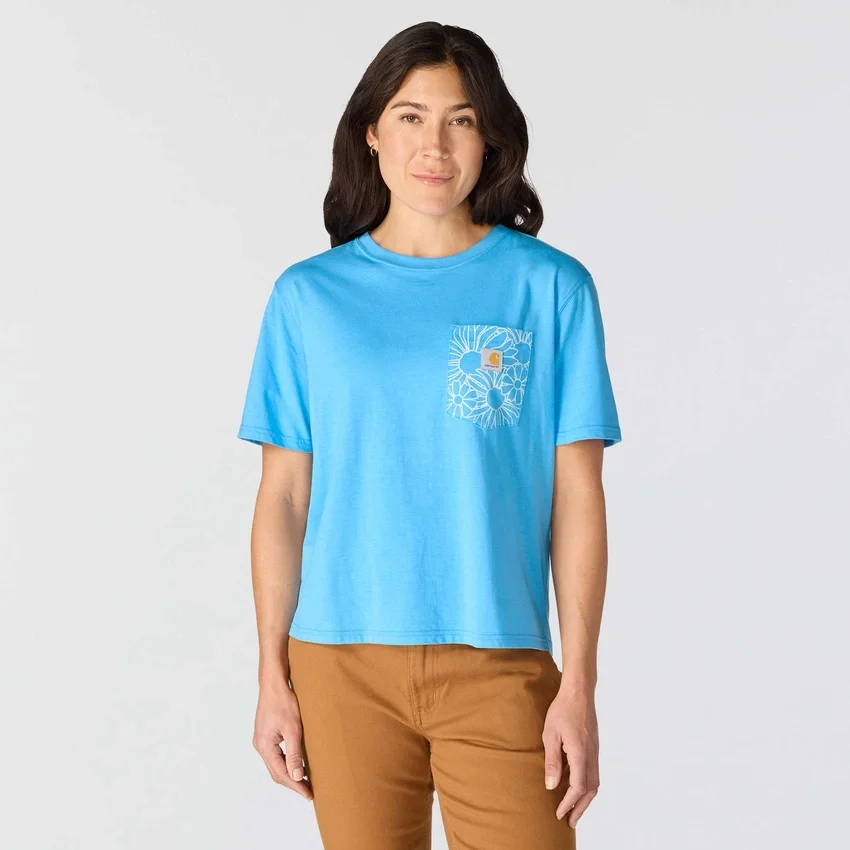 Γυναικείο ελαφρύ T-shirt Tencel με χαλαρή εφαρμογή και floral σχέδιο