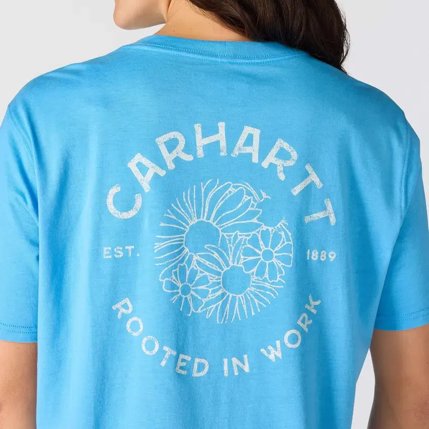Γυναικείο ελαφρύ T-shirt Tencel με χαλαρή εφαρμογή και floral σχέδιο