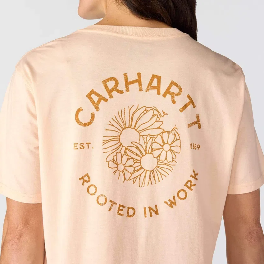 Γυναικείο ελαφρύ T-shirt Tencel με χαλαρή εφαρμογή και floral σχέδιο