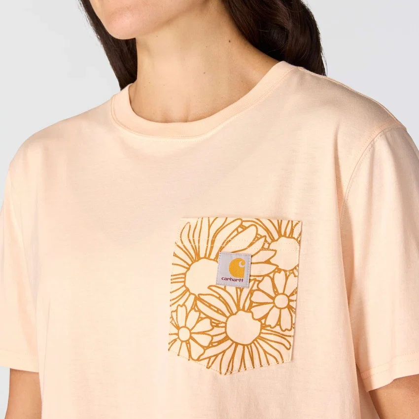Γυναικείο ελαφρύ T-shirt Tencel με χαλαρή εφαρμογή και floral σχέδιο
