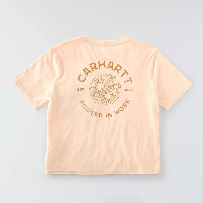 Γυναικείο ελαφρύ T-shirt Tencel με χαλαρή εφαρμογή και floral σχέδιο