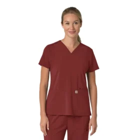 Γυναικείο μπλουζάκι εργασίας Force Cross-Flex με V-Neck και ελαστικά πάνελ