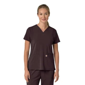 Γυναικείο μπλουζάκι εργασίας Force Cross-Flex με V-Neck και ελαστικά πάνελ