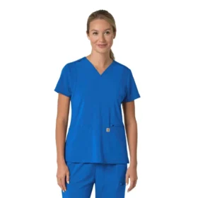 Γυναικείο μπλουζάκι εργασίας Force Cross-Flex με V-Neck και ελαστικά πάνελ