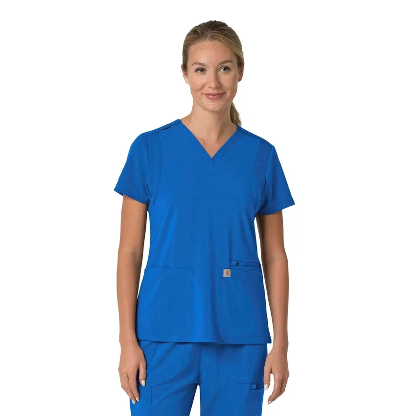 Γυναικείο μπλουζάκι εργασίας Force Cross-Flex με V-Neck και ελαστικά πάνελ