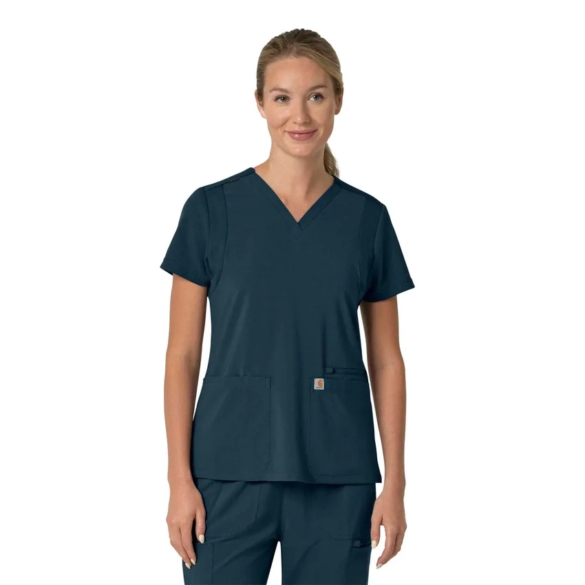 Γυναικείο μπλουζάκι εργασίας Force Cross-Flex με V-Neck και ελαστικά πάνελ