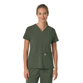 Γυναικείο μπλουζάκι εργασίας Force Cross-Flex με V-Neck και ελαστικά πάνελ