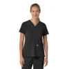 Γυναικείο μπλουζάκι εργασίας Force Cross-Flex με V-Neck και ελαστικά πάνελ