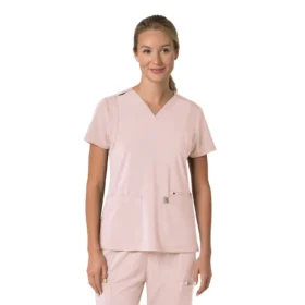 Γυναικείο μπλουζάκι εργασίας Force Cross-Flex με V-Neck και ελαστικά πάνελ