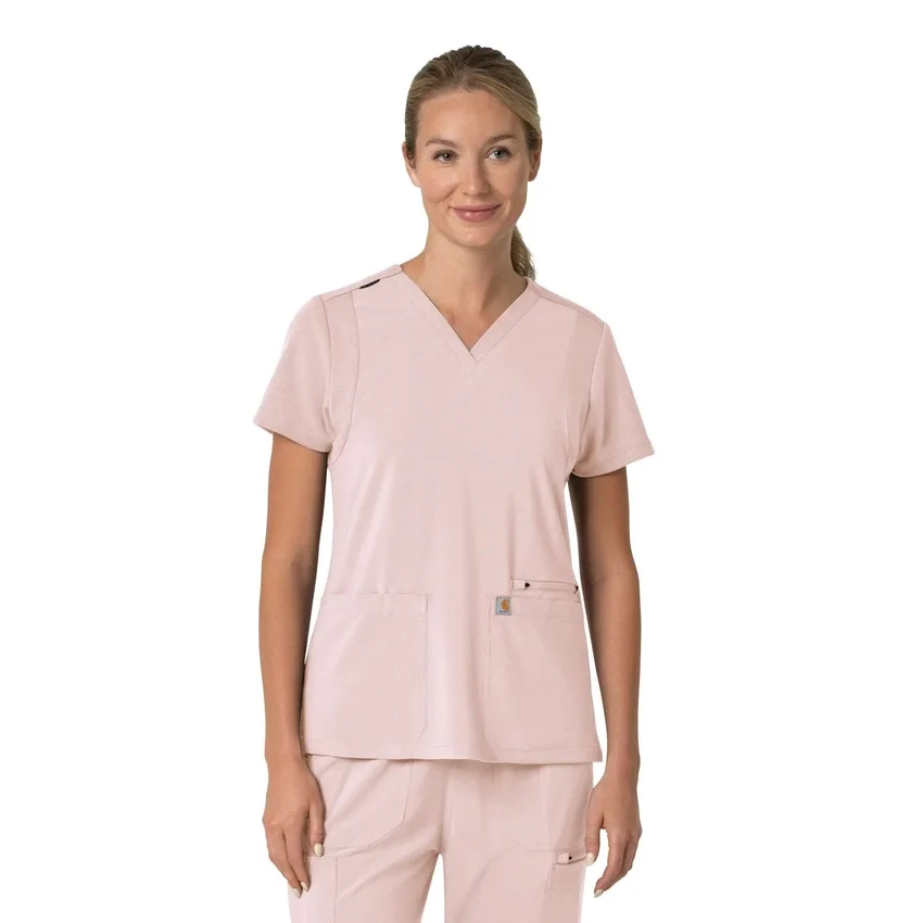 Γυναικείο μπλουζάκι εργασίας Force Cross-Flex με V-Neck και ελαστικά πάνελ