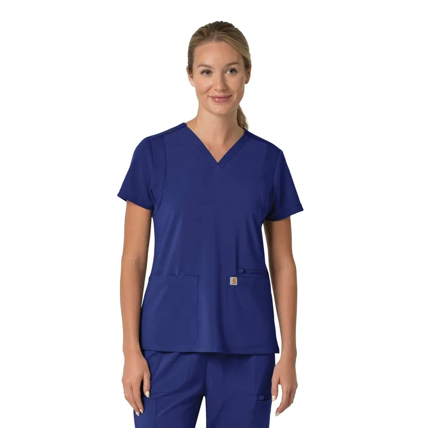 Γυναικείο μπλουζάκι εργασίας Force Cross-Flex με V-Neck και ελαστικά πάνελ