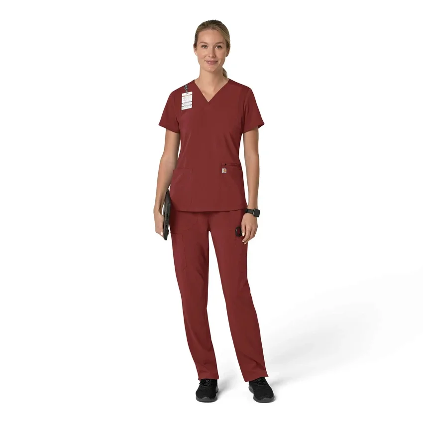 Γυναικείο μπλουζάκι εργασίας Force Cross-Flex με V-Neck και ελαστικά πάνελ