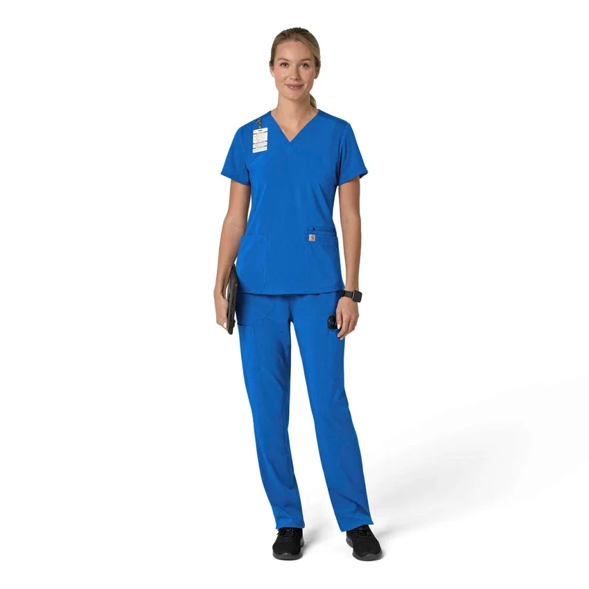 Γυναικείο μπλουζάκι εργασίας Force Cross-Flex με V-Neck και ελαστικά πάνελ