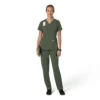 Γυναικείο μπλουζάκι εργασίας Force Cross-Flex με V-Neck και ελαστικά πάνελ
