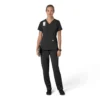 Γυναικείο μπλουζάκι εργασίας Force Cross-Flex με V-Neck και ελαστικά πάνελ