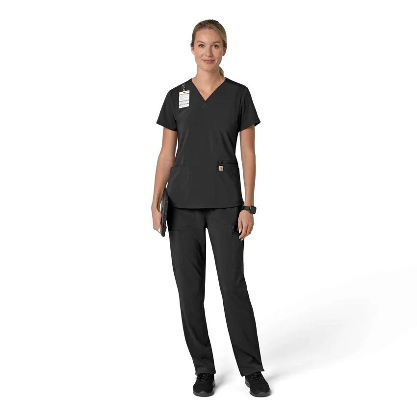 Γυναικείο μπλουζάκι εργασίας Force Cross-Flex με V-Neck και ελαστικά πάνελ