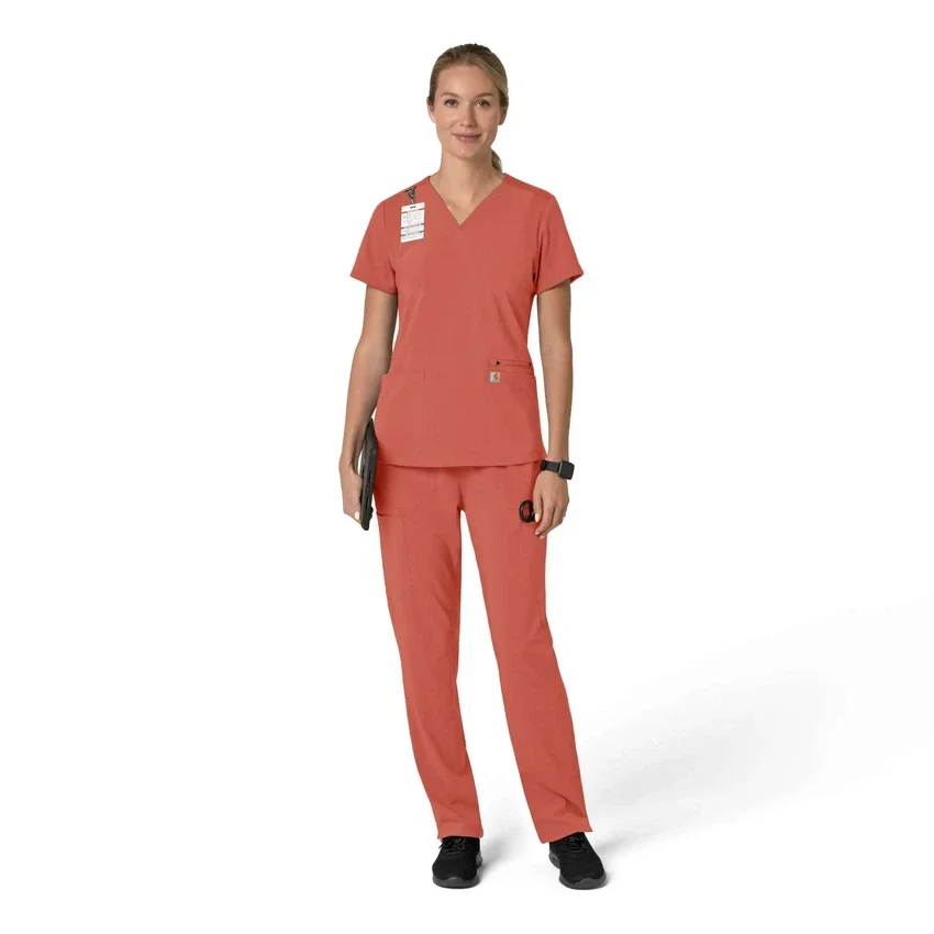 Γυναικείο μπλουζάκι εργασίας Force Cross-Flex με V-Neck και ελαστικά πάνελ