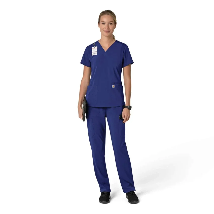 Γυναικείο μπλουζάκι εργασίας Force Cross-Flex με V-Neck και ελαστικά πάνελ