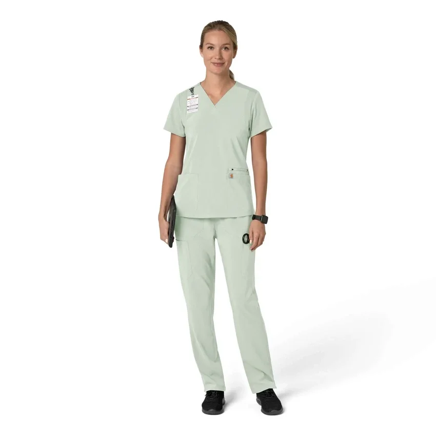 Γυναικείο μπλουζάκι εργασίας Force Cross-Flex με V-Neck και ελαστικά πάνελ