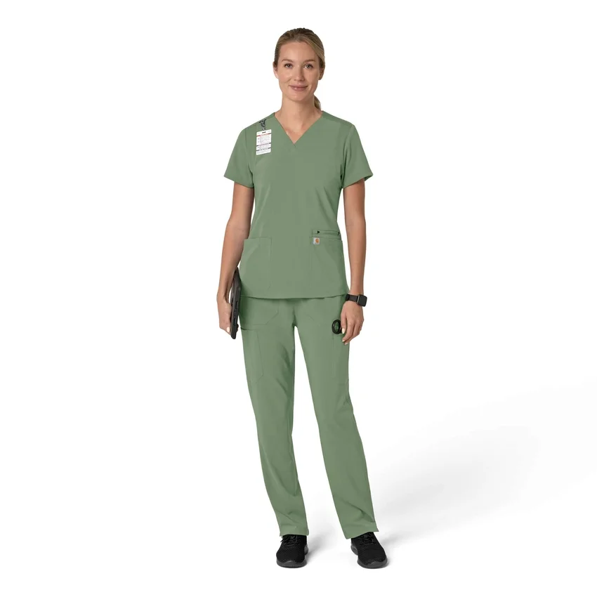 Γυναικείο μπλουζάκι εργασίας Force Cross-Flex με V-Neck και ελαστικά πάνελ