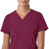 Γυναικείο μπλουζάκι εργασίας Force Cross-Flex με V-Neck και ελαστικά πάνελ