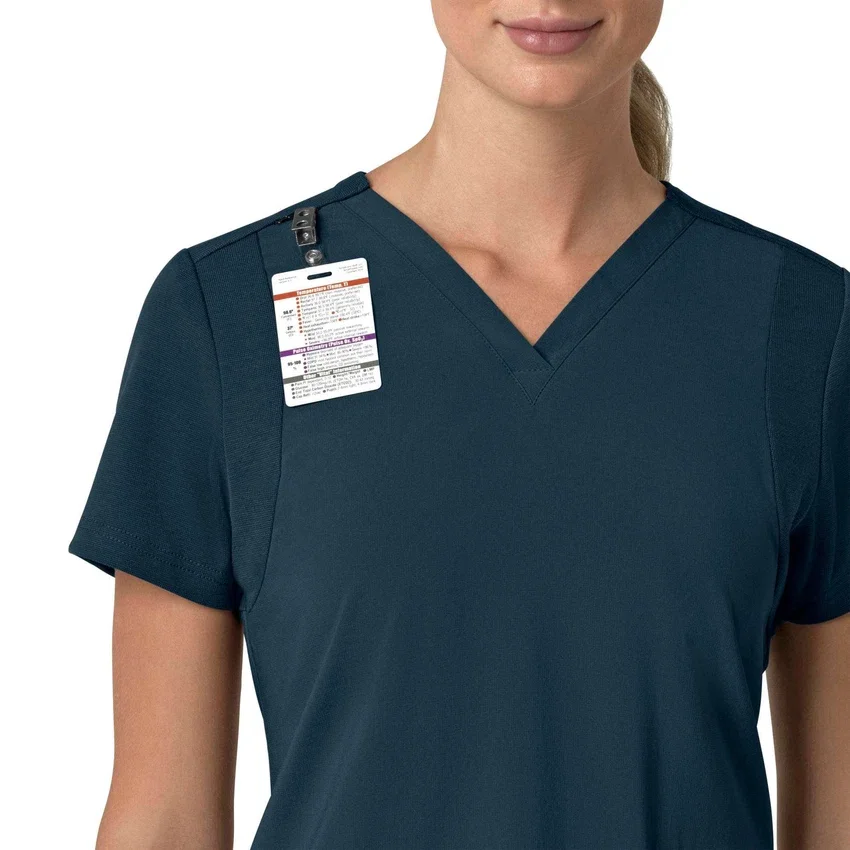 Γυναικείο μπλουζάκι εργασίας Force Cross-Flex με V-Neck και ελαστικά πάνελ
