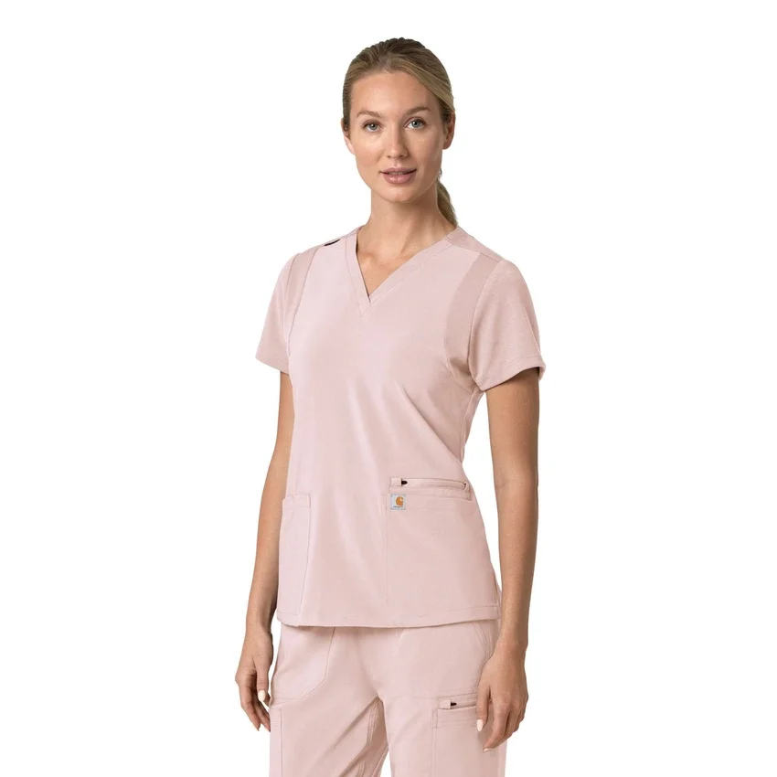 Γυναικείο μπλουζάκι εργασίας Force Cross-Flex με V-Neck και ελαστικά πάνελ