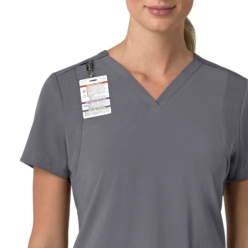 Γυναικείο μπλουζάκι εργασίας Force Cross-Flex με V-Neck και ελαστικά πάνελ