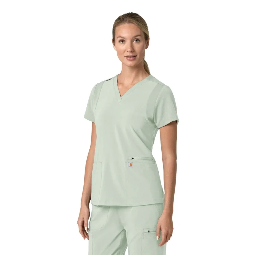 Γυναικείο μπλουζάκι εργασίας Force Cross-Flex με V-Neck και ελαστικά πάνελ